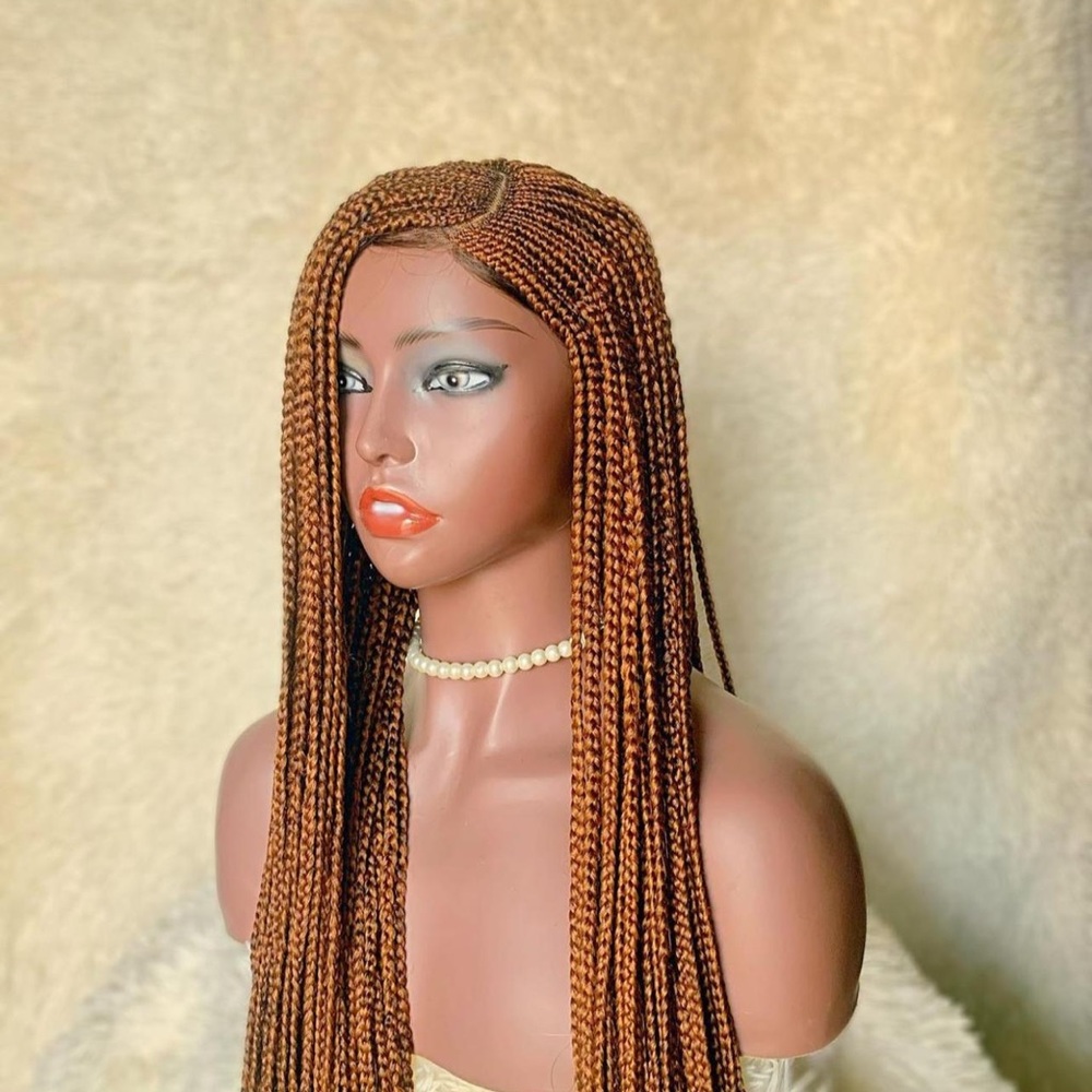 Brown braided wig